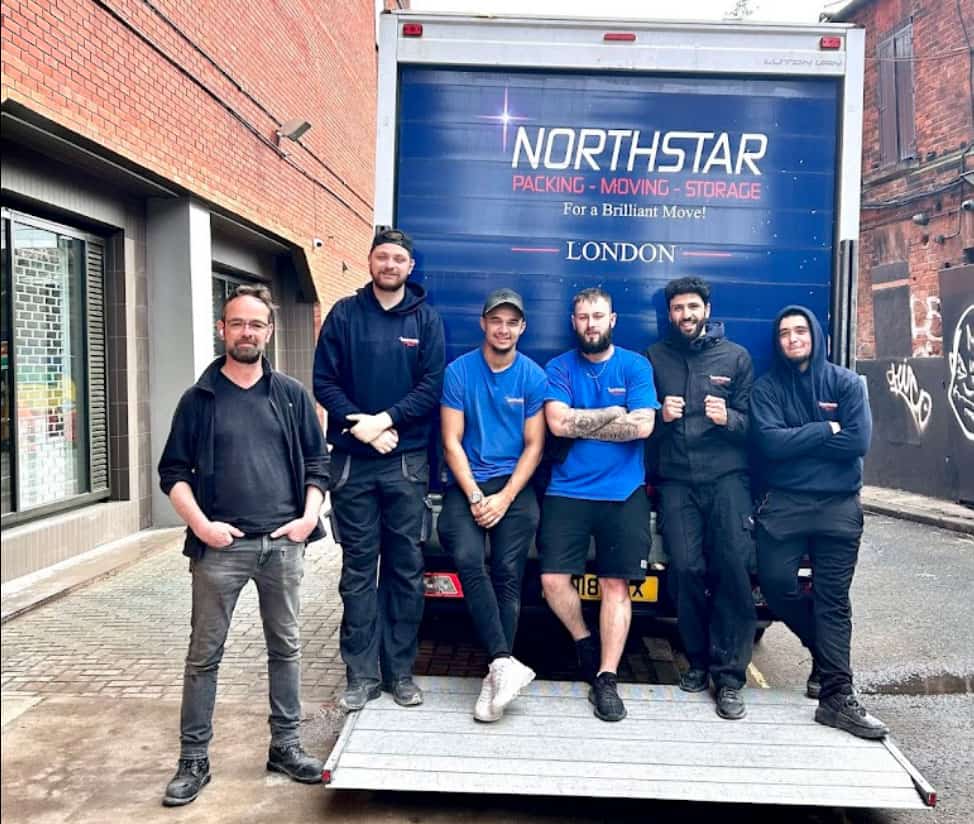 The Northstar Removals crew in front of their truck
