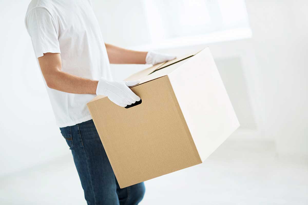 Northstar white glove crew handling valuable furniture